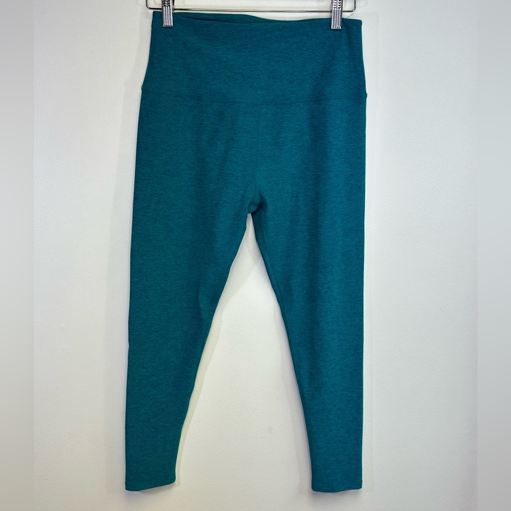 BEYOND YOGA Spacedye Caught In The Midi High Waisted Legging Blue Green Teal XL